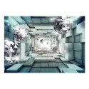 Fototapeet -  Journey Through the Blue Tunnel - 100x70