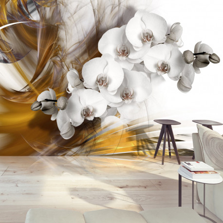 Fototapeet - Orchid on fire - 200x140