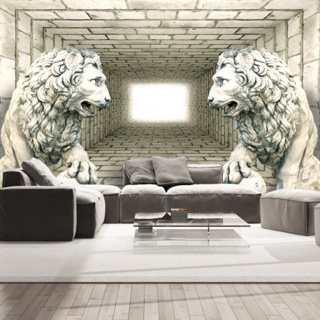 Fototapeet - Chamber of lions - 200x140