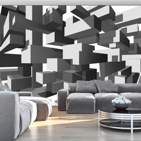 Fototapeet - Grey notes - 200x140