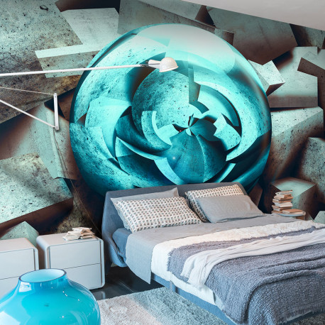 Fototapeet - Blue glow - 300x210