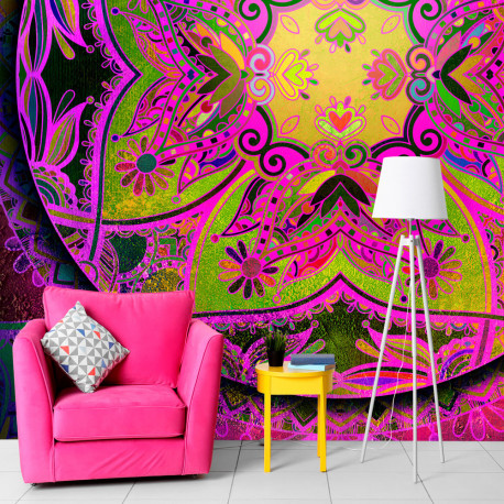 Fototapeet - Mandala: Pink Expression - 200x140