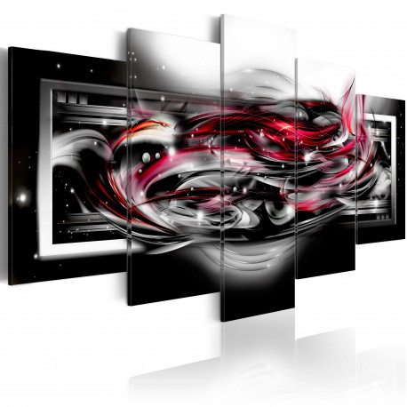 Seinapilt - Carmine ribbon - 200x100