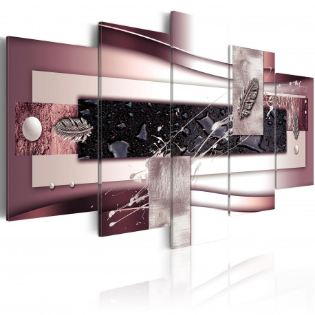 Seinapilt - Burgundy Harmony - 100x50