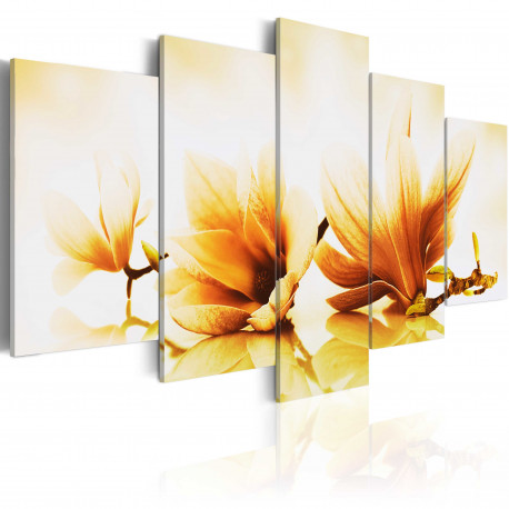 Seinapilt - Amber magnolias - 100x50
