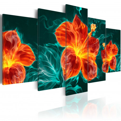Seinapilt - Flaming Lily - 100x50