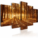 Seinapilt - Amber forest - 100x50