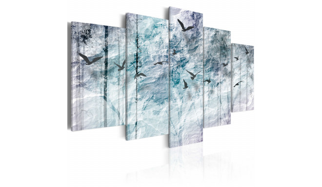 Seinapilt - Blue Forest - 200x100
