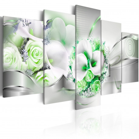Seinapilt - Emerald Bouquet - 200x100