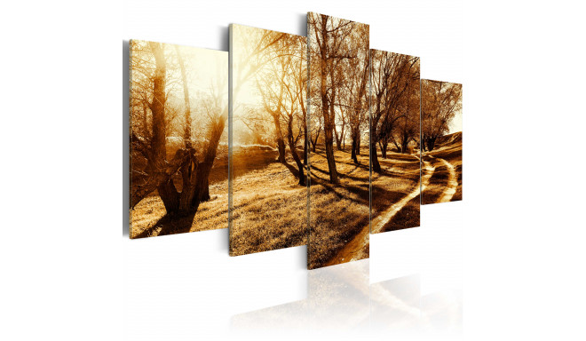 Seinapilt - Amber orchard - 200x100