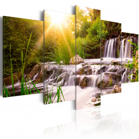 Seinapilt - Forest Waterfall - 200x100
