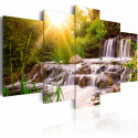 Seinapilt - Forest Waterfall - 200x100