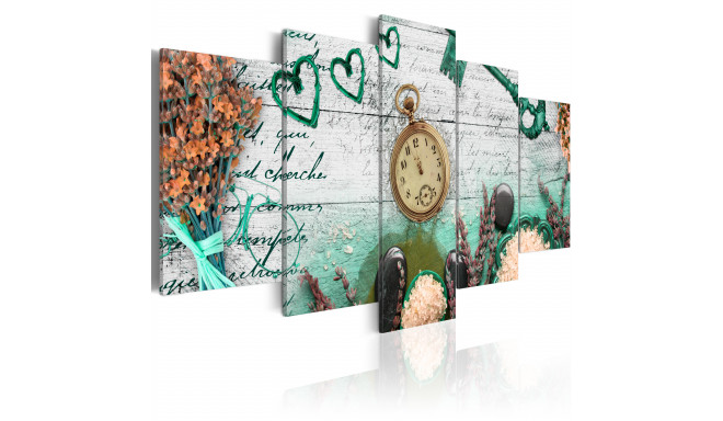 Seinapilt - Emerald composition - 100x50