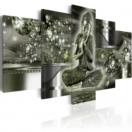 Seinapilt - Emerald Budda - 100x50