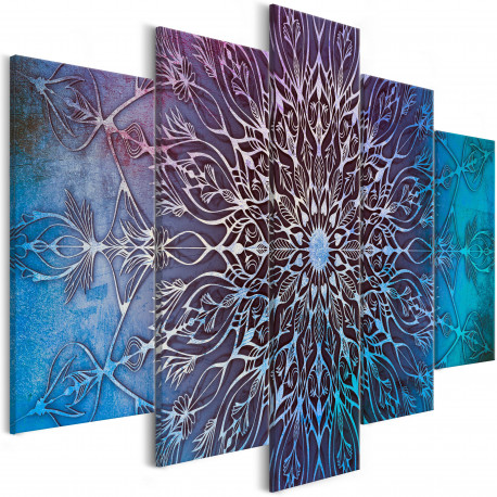 Seinapilt - Center (5 Parts) Wide Blue - 100x50