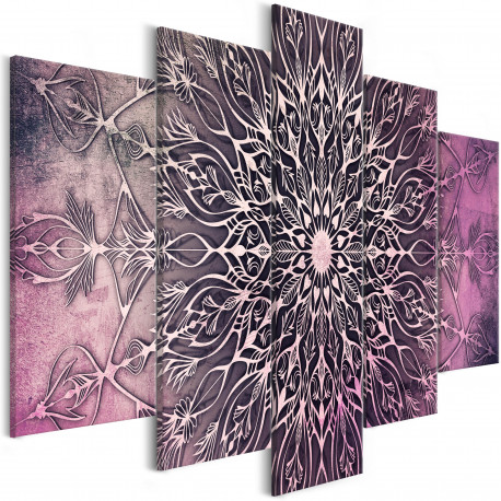 Seinapilt - Center (5 Parts) Wide Pink - 100x50