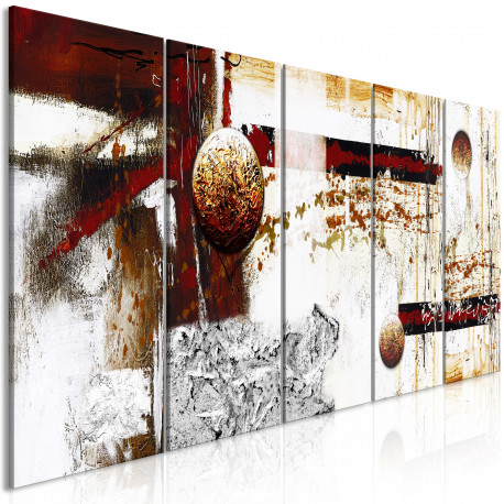 Seinapilt - Dynamics in Space (5 Parts) Narrow - 200x80