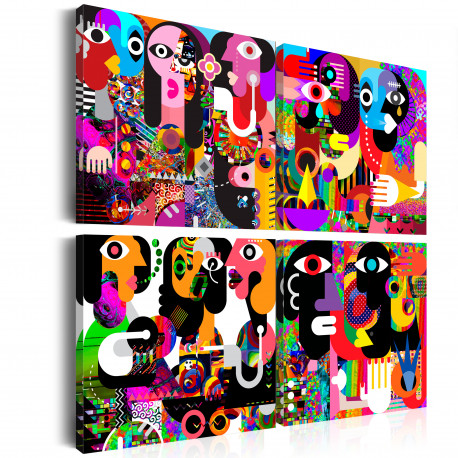 Seinapilt - Abstract Conversations - 40x40