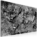 Seinapilt -  World Map: Grey Thread - 120x80
