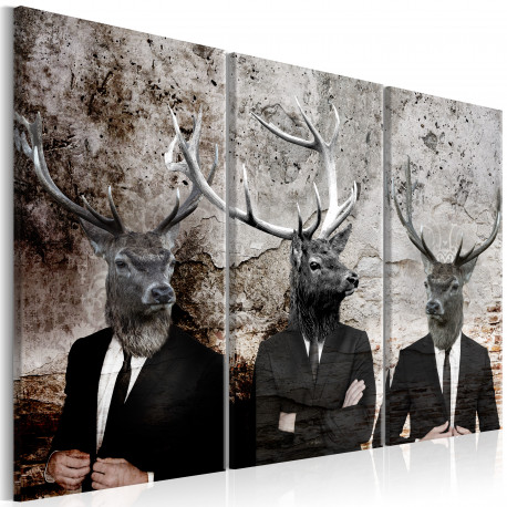 Seinapilt - Deer in Suits I - 90x60