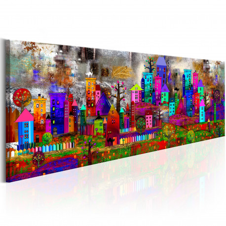 Seinapilt - Fantasy City - 135x45