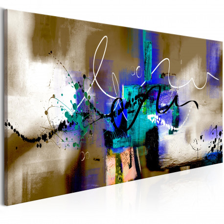 Seinapilt - Crazy Serpentines (1 Part) Brown Narrow - 135x45