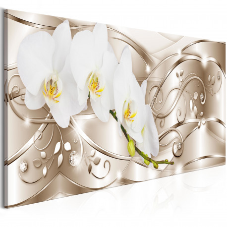 Seinapilt - Flowering (1 Part) Narrow Beige - 135x45
