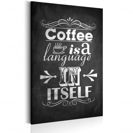Seinapilt - Coffee Language - 60x90