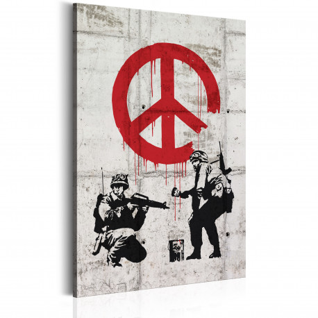 Seinapilt -  Soldiers Painting Peace by Banksy - 80x120
