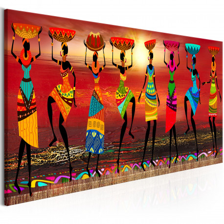 Seinapilt - African Women Dancing - 120x40