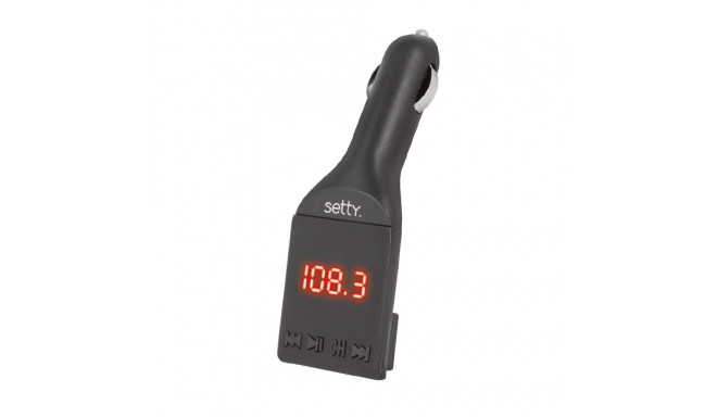 Setty FM Bluetooth 4.0 Auto Transmitter | USB | Micro SD | Aux | LCD | AUX 3.5 mm Vads | Melns