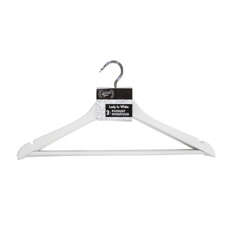 Riidepuud 75435 LADY IN WHITE, 3 tk kompl./valge puit