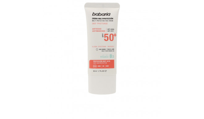 BABARIA SOLAR MULTIPROTECCION crema antimanchas SPF50+ 50 ml