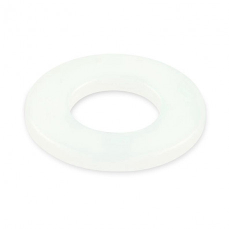 WASHER M 6 PLASTIC WHITE DIN125/15PCS