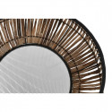 Pottide komplekt DKD Home Decor Naturaalne Must Metall Rotang (50 x 50 x 25,4 cm)