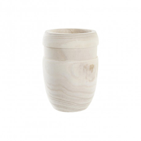 Lillepott DKD Home Decor Pruun Naturaalne Kandiline Boho 15 x 15 x 20 cm