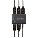 Manhattan 207706 Rozdzielacz Splitter HDMI 1x4, 4K 30Hz, UHD, 3D