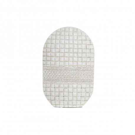 Vaas DKD Home Decor Valge Vaik Kaasaegne 18 x 6 x 28 cm