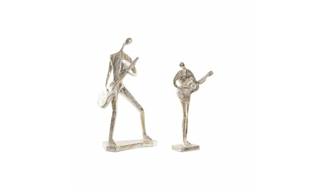 Decorative Figure DKD Home Decor 21 x 13 x 42 cm 17 x 7,5 x 33 cm Golden Music (2 Units)