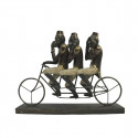 Dekoratīvās figūriņas DKD Home Decor Mērkaķis Trīsritenis Melns Bronza Metāls Sveķi Koloniāls (40 x 
