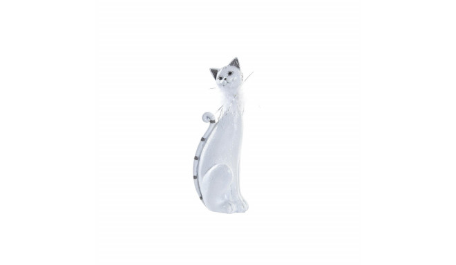 Dekoratīvās figūriņas DKD Home Decor Balts Kaķis Romantiski 30 x 40 cm 9 x 9 x 24 cm