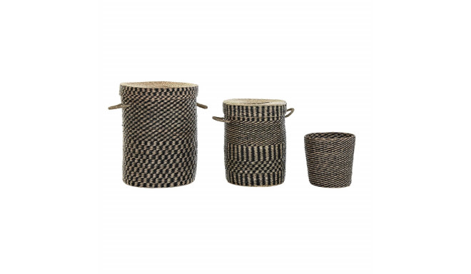 Basket set DKD Home Decor Colonial Fibre (45 x 45 x 56 cm)