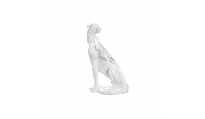 Decorative Figure DKD Home Decor Grey White Leopard Resin Marble (25 x 18 x 41 cm)