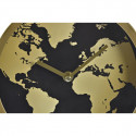 Table clock DKD Home Decor Crystal Golden Metal World Map (22 x 12 x 31 cm)