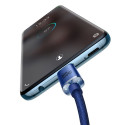 BASEUS cable Type C to Type C PD100W Power Delivery Crystal Shine CAJY000603 1,2m blue