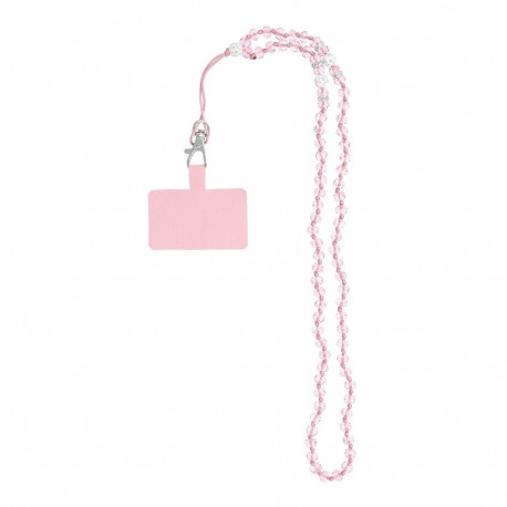 CRYSTAL DIAMOND Phone lanyard, Phone pendant / cord length 74cm (37cm in the loop) / on neck - lite
