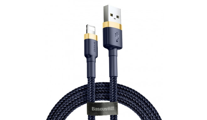 BASEUS cafule Cable USB For iPhone Lightning 8-pin 1.5A CALKLF-CV3 2m Gold-Blue