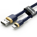 BASEUS cafule Cable USB For iPhone Lightning 8-pin 1.5A CALKLF-CV3 2m Gold-Blue