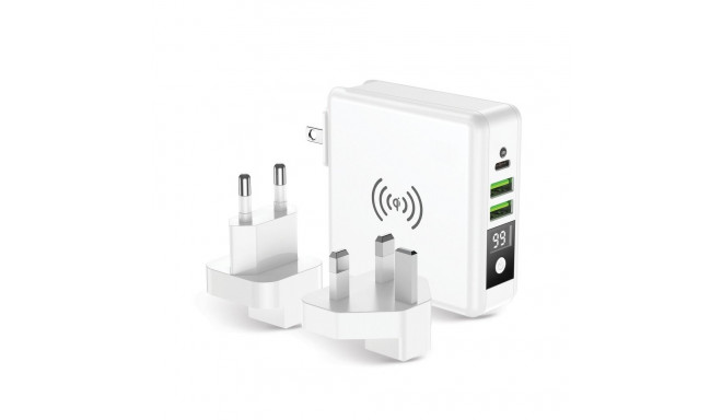 FORCELL F-ENERGY multifunctional charger 15W 4in1 with USB/USB-C socket, power bank 8000mAh and wire
