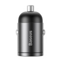 BASEUS car charer Type C PD30W Power Delivery Quick Charger QC4.0 Tiny Star gray VCHX-B0G